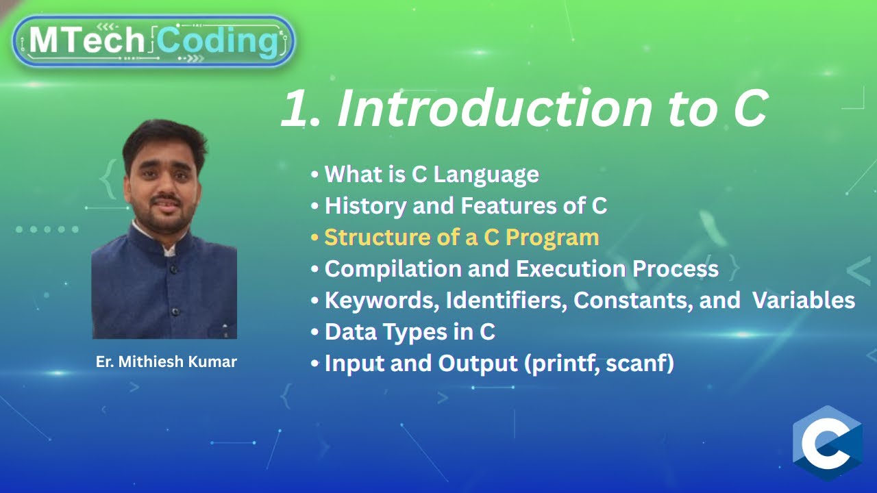 4.Structure of a C Program Explained | C Programming Tutorial for ...