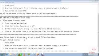 How to open a Telnet session on Windows 7 or Windows 8 OS in just two simple steps