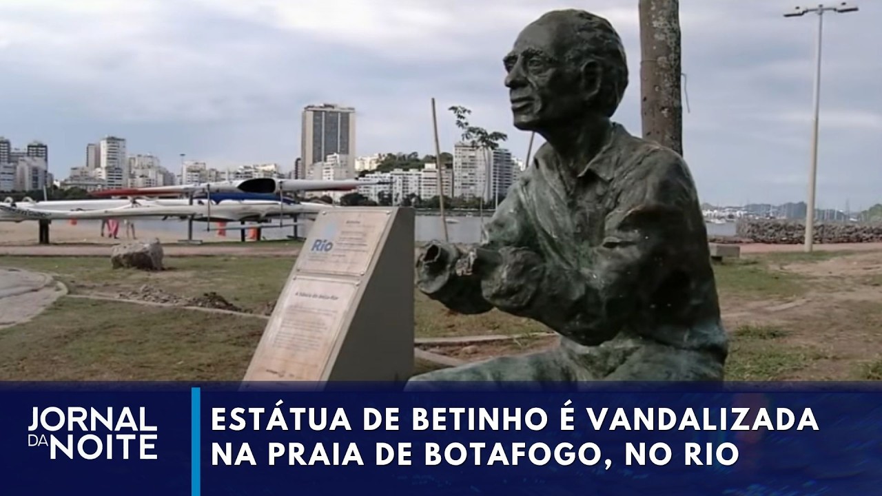 Estátua de Betinho é vandalizada no Rio de Janeiro