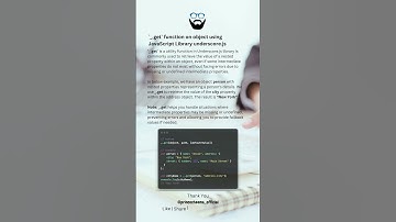 `_.get` function on object using JavaScript Library underscore.js ( #shorts )