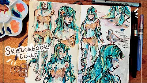 Sketchbook Flip through 🌿 2019-2020