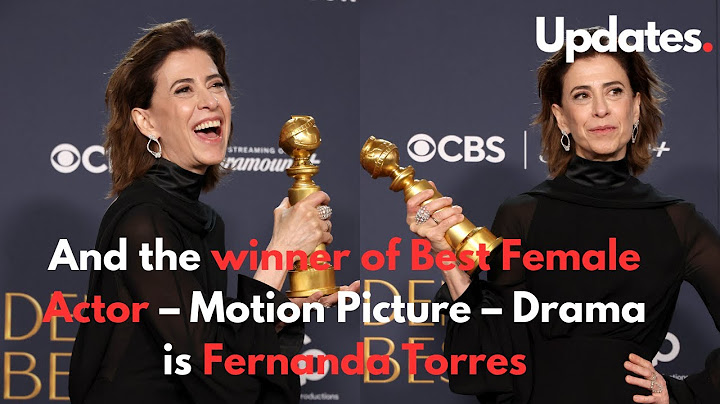 Fernanda Torres  Wins Female Actor - Motion Picture at the Golden Globes || #goldenglobes