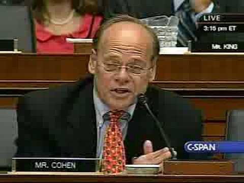 After the witnesses make their statements, House Judiciary Committee member Steve Cohen questions witnesses (Bruce Fein, Elizabeth Holtzman) about impeaching George W. Bush. Part 23 - 7/25/08