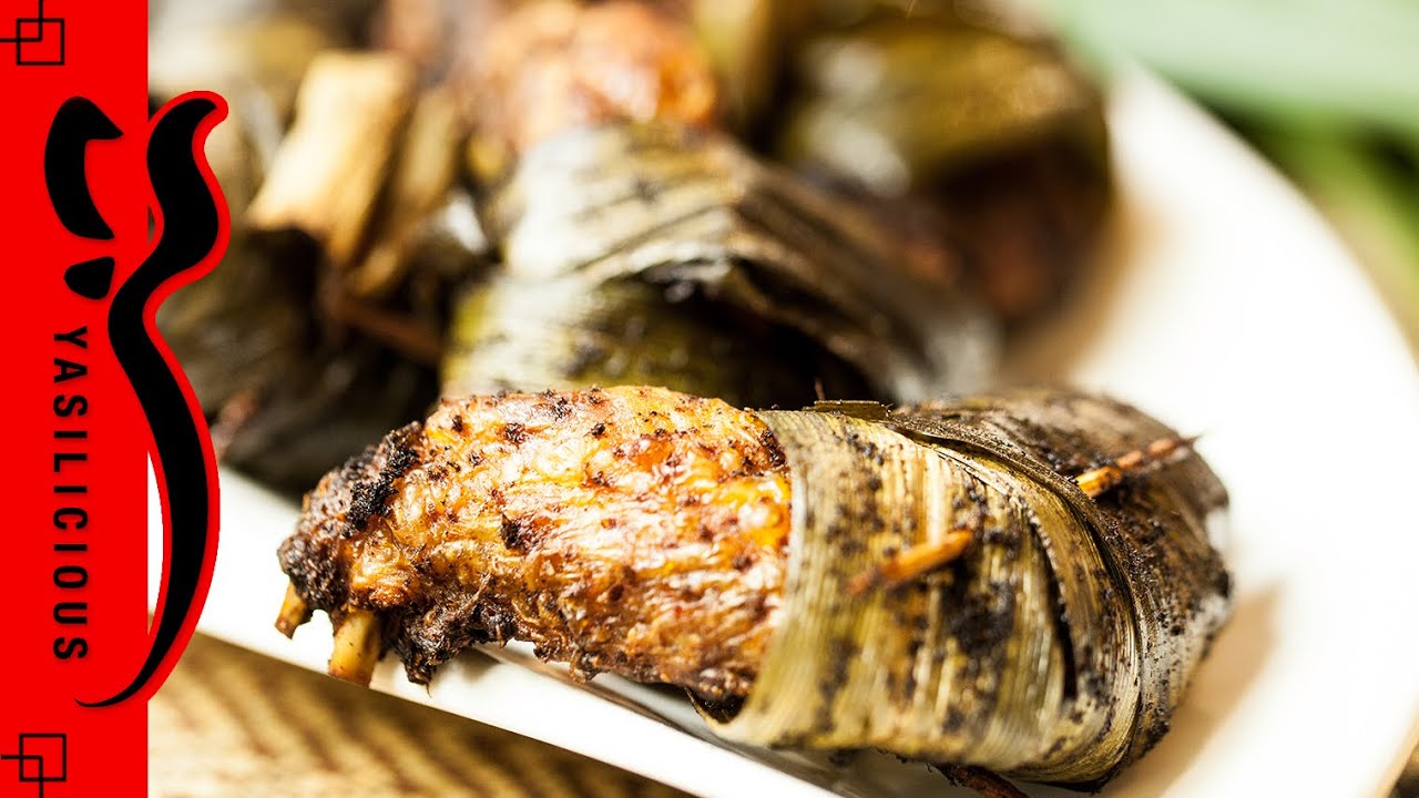 PANDAN CHICKEN WINGS - asiatische, frittierte Hähnchenflügel umwickelt ...