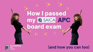 How I passed the SAICA APC board exam (and how you will too!)