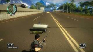 Just Cause 2 video: 2 close calls on race track