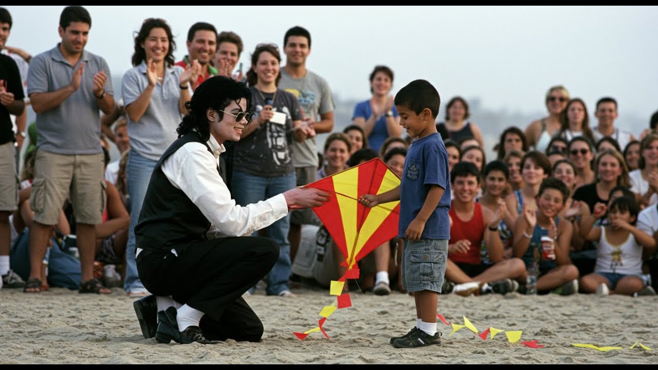 Unseen Footage! Michael Jackson's Magical Reaction to a Tangled Kite.