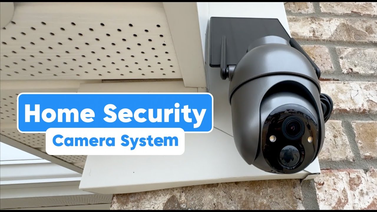 Солнечные камеры видеонаблюдения! Беспроводная система для наружного использования с 4 камерами, ...