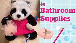 How to Make Bathroom Supplies for Stuffed Animals