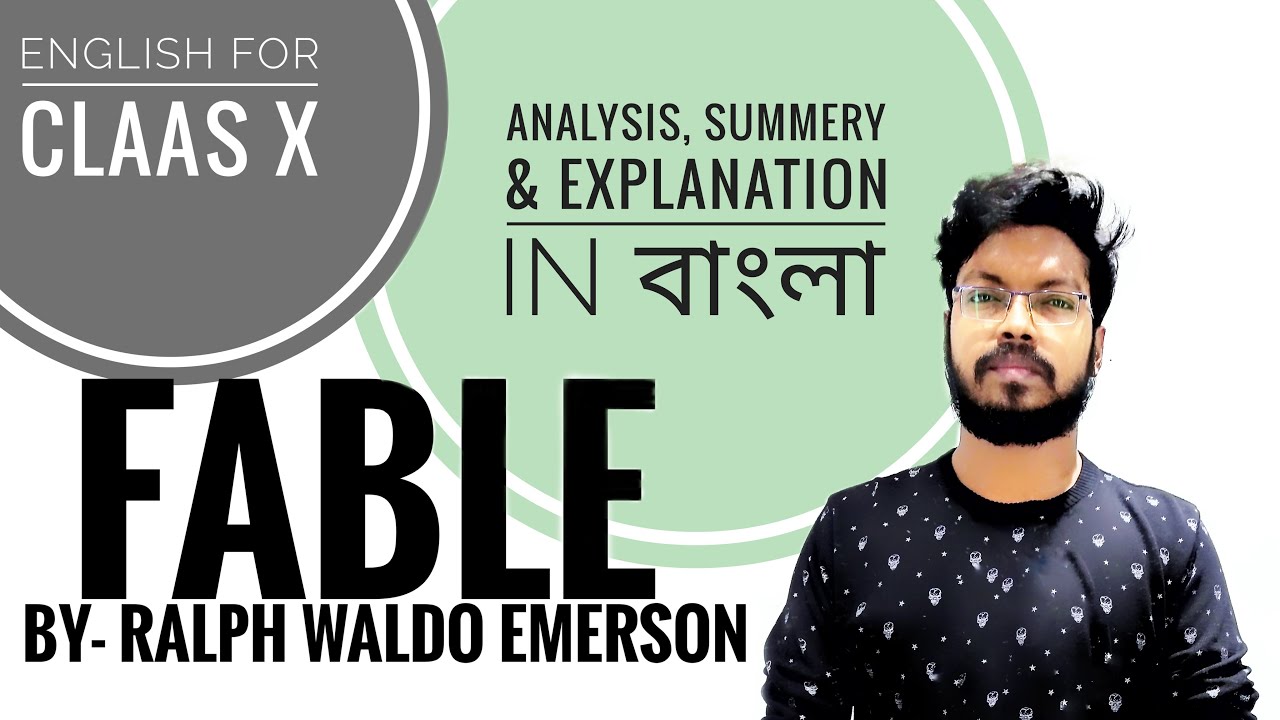 Fable by Ralph Waldo Emerson Analysis, Summery & Explanation in