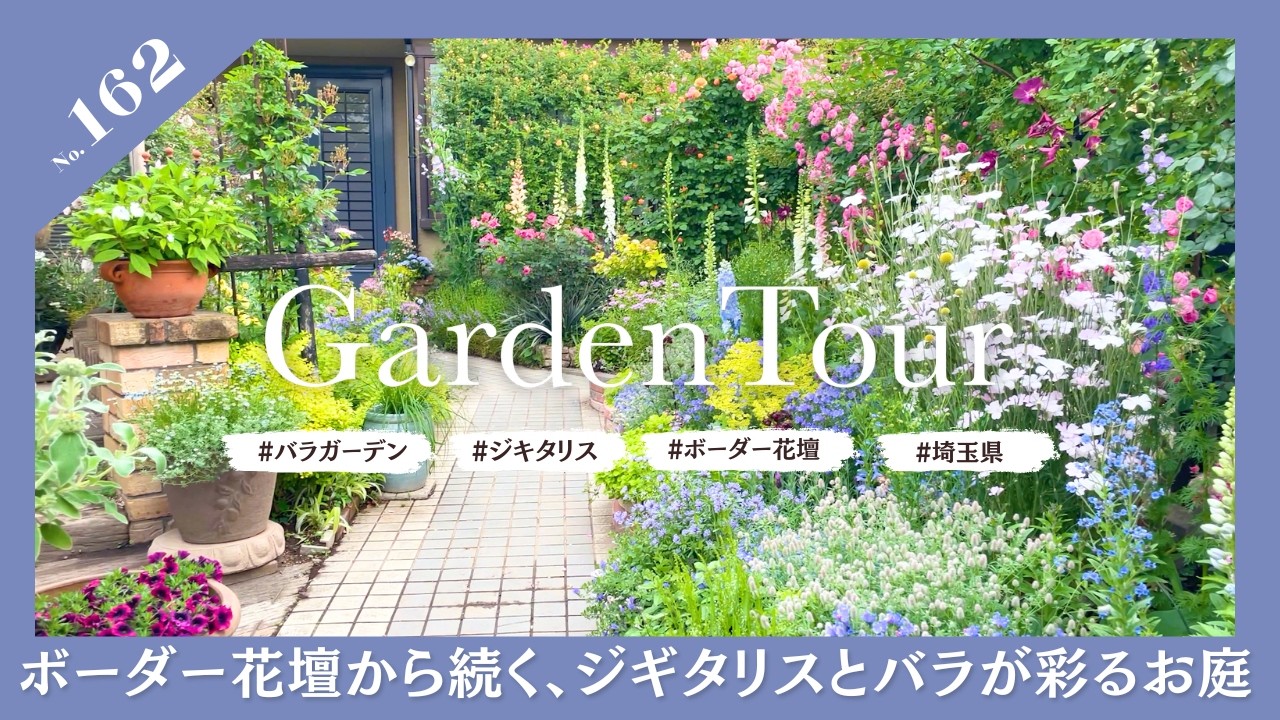 🕊Garden Tour🕊162：ボーダー花壇からガゼボ、シェードガーデンへと