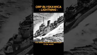 Polish destroyer ORP ' Błyskawica' - Lightning - the oldest preserved destroyer in the world