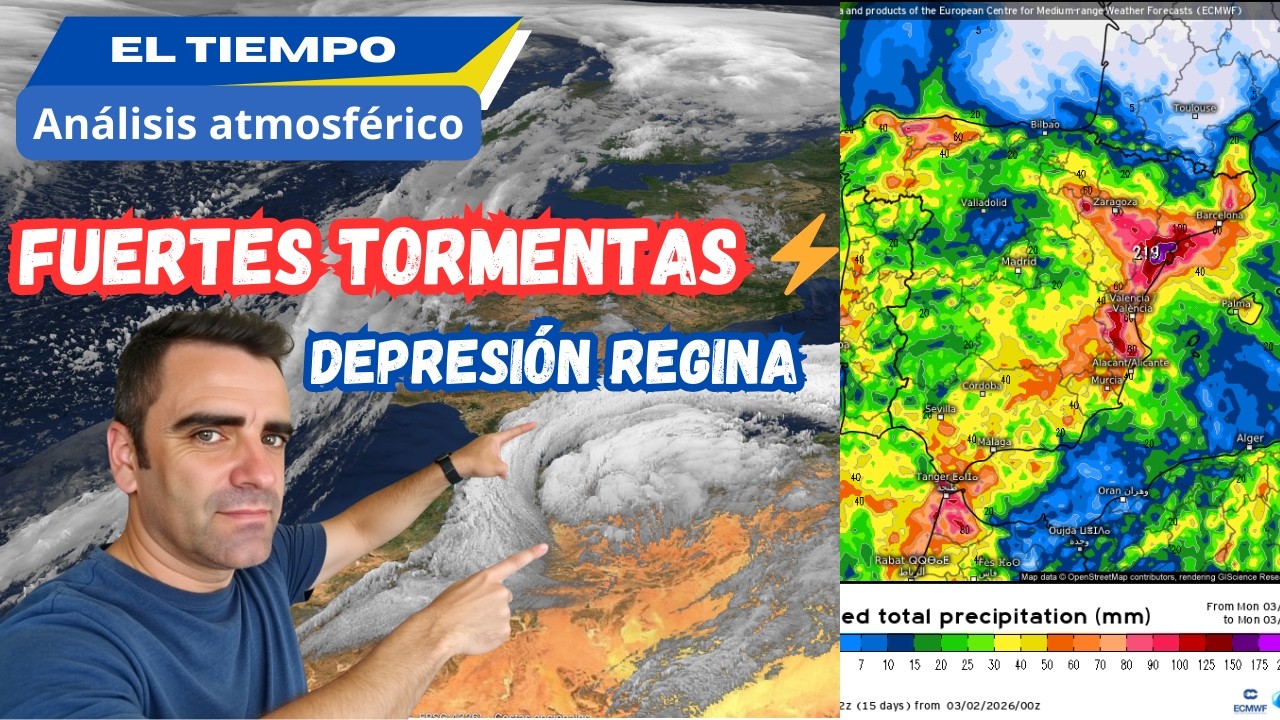 Llega Regina con fuertes LLUVIAS y TORMENTAS y después... ⛈️​🛰️​⚡​