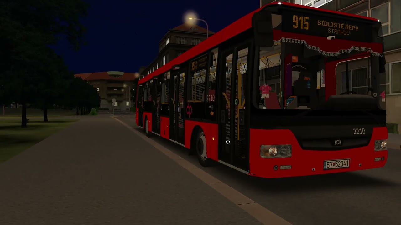 OMSI 2 Prague Citybus noční linka 915 se SOR NB 12 DPP NEW