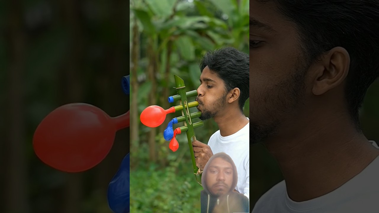 বাঁশ দিয়ে  গেমিং ভিডিও 🎈🏹 Gaming gun 
