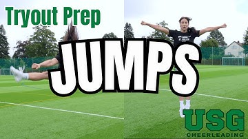 Tryout Preparation USG Cheerleading - JUMPS (T-Jump,Toe Touch)