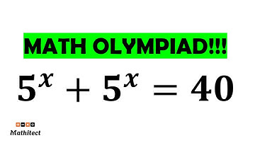 Math Olympiad | A Beautiful Exponential Equation