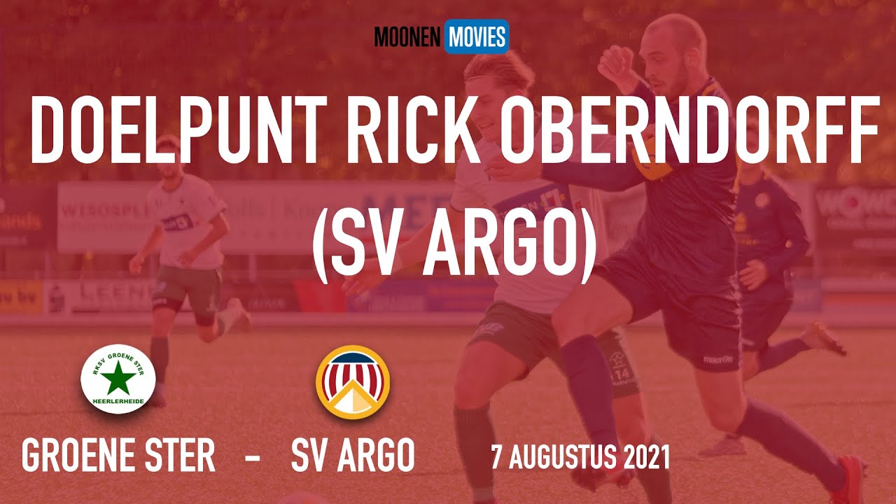 Doelpunt SV Argo Rick Oberndorff 07-08-2021