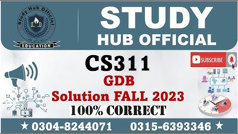 CS311 GDB Solution Fall 2023