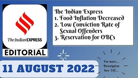 11th August  2022 | Gargi Classes The Indian Express Editorials and Ideas Analysis | By R.K. Lata