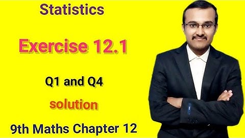 Oefening 12.1 klas 9 | Oplossing vraag 1 en vraag 4 | Statistiek klas 9