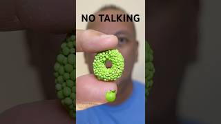 👂ASMR COSMIC SOUR RING CANDY GREEN APPLE FLAVOR EATING SOUNDS👂#shorts #asmr