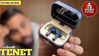 GOBoult Tenet Bluetooth Headset | 75Hrs Battery | Dual Pairing | Quad Mic ENC | Best Earbuds