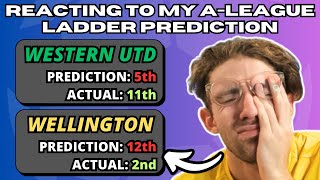 Reacting to My A-League Men Ladder Prediction 2023/24