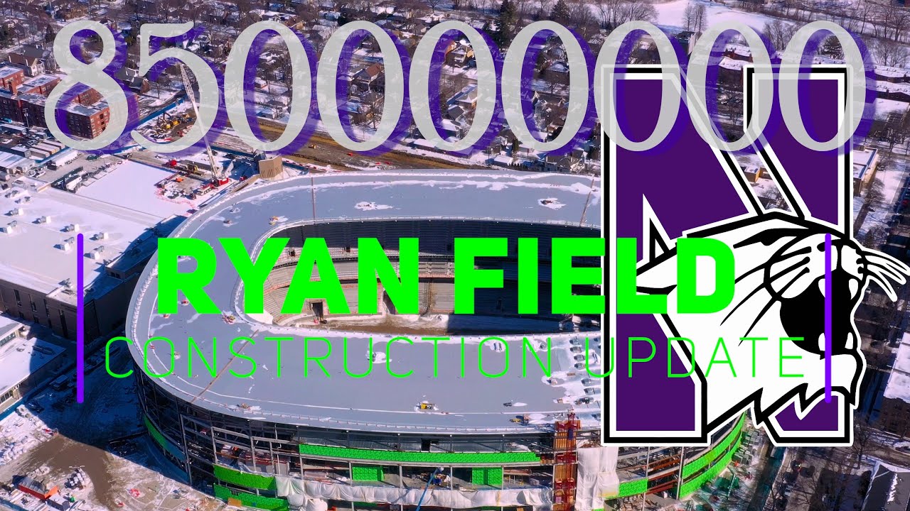 Ryan Field $850 Million Mega Project - February 2026 Construction Update - Actual progress by drone