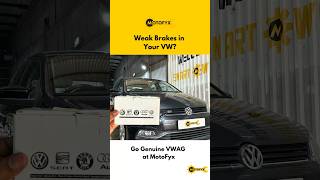 Weak Brakes in Polo Vento Rapid Ameo | Genuine VWAG Parts | MotoFyx #shorts
