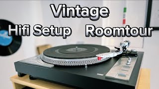 Vintage HiFi Setup Roomtour - HiFi im Plattenladen - Yamaha Denon Technics Nordmende Braun & mehr