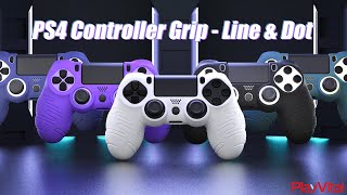 PlayVital PS4 Controller Line and Dot Silicone Grip Case