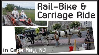 Doing a Rail-Bike Ride with Revolution Rail Co. in Cape May, NJ USA.