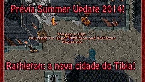 Tibia- Explorando a bela cidade de Rathleton test server privado!