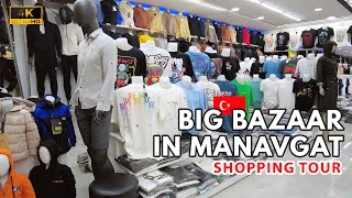 A Big Bazaar In The Center Of Manavgat 🇹🇷 SHOCK Prices, Fake Brands [4K] #turkey #bazaar #shopping