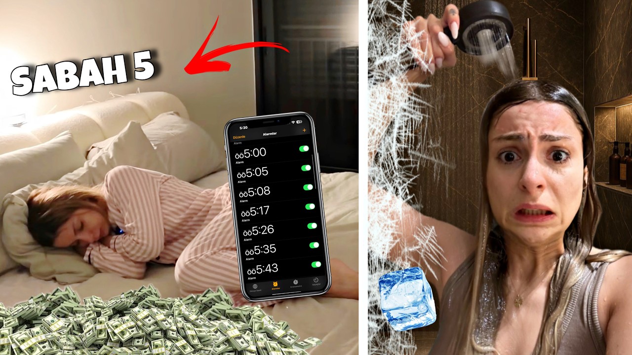 1 MİLYON DOLARLIK SABAH RUTİNİNİ 3 GÜN BOYUNCA DENEDİM! 😱🥶😰 Sıla Beyoğlu