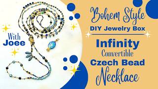 DIY Convertible Infinity Necklace With Bohem Style Bead Box