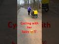 american proud mom doing cycling with her baby, whats you excuses ?