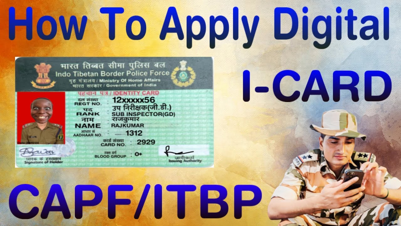 डिजिटल आई कार्ड कैसे अप्लाई करे । #HOW TO APPLY DIGITAL I-CARD ||#CAPF ...