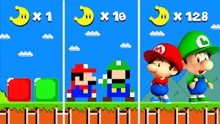 Tiny Mario vs Tiny Luigi. but Moons = More REALISTIC... | Game Animation