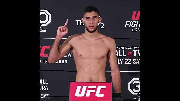 #ufclondon  ⚖️ Fares Ziam (155)