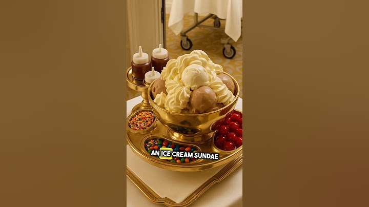 $400 Ice Cream Sundae 😳