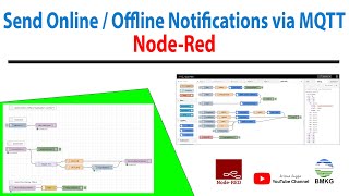Send Online or Offline Notifications from IoT Device via MQTT - Node Red