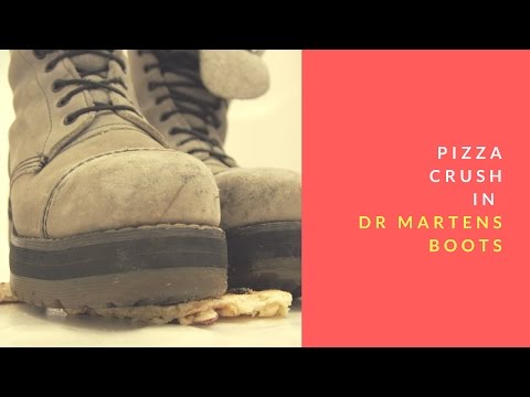 Pizza crush in Dr Martens Boots