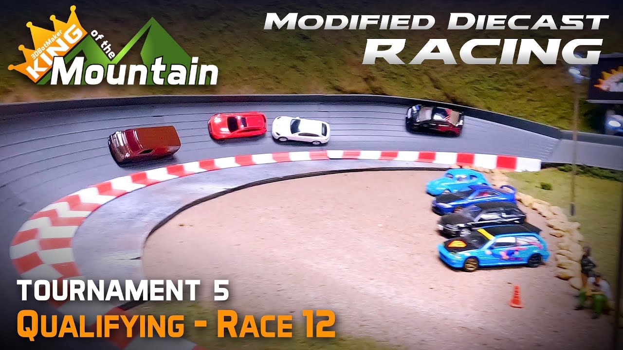 Qualify Race 12 KotM Tournament 5 | Modified Diecast Car Racing