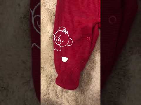 Conjunto  Bebê Menina Body Manga Longa E Jardineira Vermelha