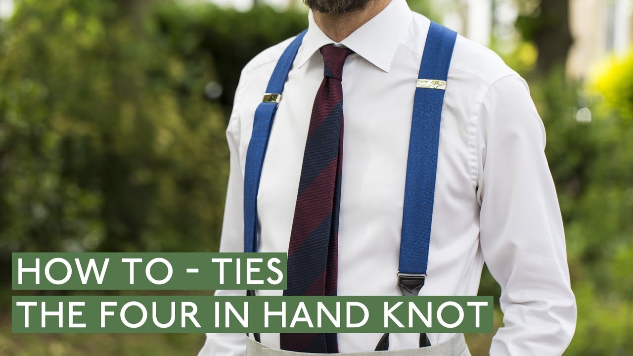 How to tie a tie - The four in hand knot