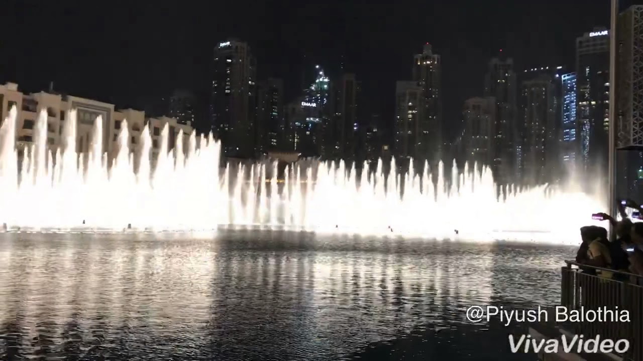 Dubai music fountain YouTube
