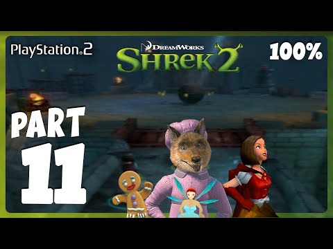 SHREK 2 (PS2/GAMECUBE/XBOX) #8 - Um desafio para o Gato de Botas!  (Legendado em PT-BR) 