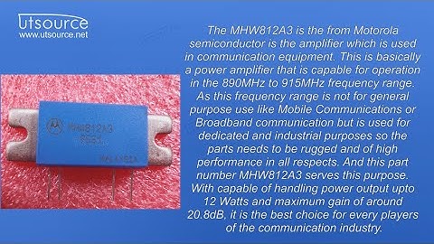 MHW812A3 Power Module, Utsource